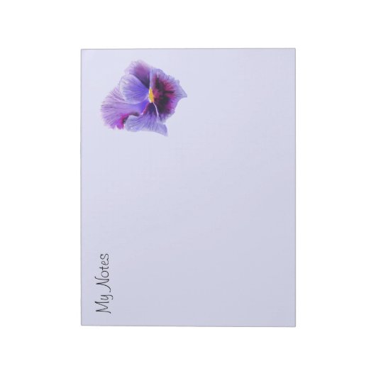 Blaue lila Anzeige Notepad Notizblock (Rotiert)