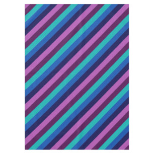 Blaue Lila Aquamarine Streifen mittel Tablette Tischdecke