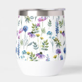 Blaue lila Aquarell-Wildblume (Links)