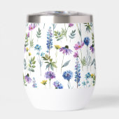 Blaue Lila Aquarell-Wildblume (Vorderseite)