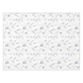 Blaue lila Aquarell-Wildblume Tischdecke (Vorderseite (Horizontal))
