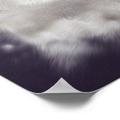 Blaue lila Blätter Poster (Ecke)