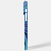 Blaue Lila Blume Traumstrecke Airolo - Fraktal Case-Mate iPhone Hülle (Rückseite / Links)