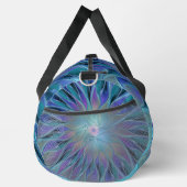 Blaue Lila Blume Traumstrecke Airolo - Fraktal Duffle Bag (Rechts)