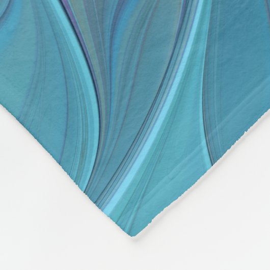 Blaue Lila Blume Traumstrecke Airolo - Fraktal Fleecedecke (Ecke)