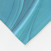 Blaue Lila Blume Traumstrecke Airolo - Fraktal Fleecedecke (Ecke)