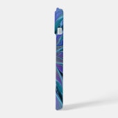 Blaue Lila Blume Traumstrecke Airolo - Fraktal iPhone 15 Hülle (Linke Seite)