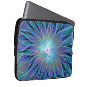 Blaue Lila Blume Traumstrecke Airolo - Fraktal Laptopschutzhülle (Vorne Rechts)