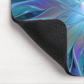 Blaue Lila Blume Traumstrecke Airolo - Fraktal Mousepad (Ecke)