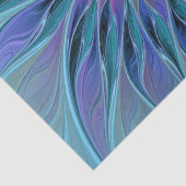 Blaue Lila Blume Traumstrecke Airolo - Fraktal Seidenpapier (Detail)