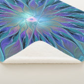 Blaue Lila Blume Traumstrecke Airolo - Fraktal Sherpadecke (3/4)