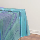 Blaue Lila Blume Traumstrecke Airolo - Fraktal Tischdecke (Beispiel)