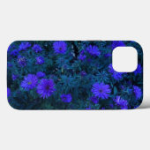 Blaue Lila Blumenfotografie Case-Mate iPhone Hülle (Rückseite (Horizontal))