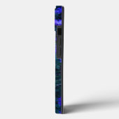 Blaue Lila Blumenfotografie Case-Mate iPhone Hülle (Rückseite / Links)