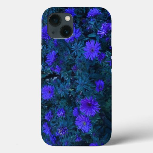 Blaue Lila Blumenfotografie Case-Mate iPhone Hülle (Rückseite)