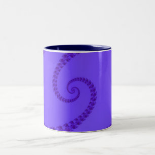 Blaue Lila Doppelte Spiral Tasse
