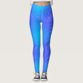 Blaue Lila Farbe Trendy Moderne Elegante Vorlage Leggings (Vorderseite)
