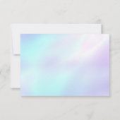 Blaue Lila Farbverschiebung Save the Date Einladun Einladung (Rückseite)