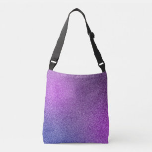 Blaue Lila Glitzer Ganzkörpertasche Tragetaschen Mit Langen Trägern