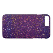 Blaue lila Glitzermuster iPhone 7 Plusfall Case-Mate iPhone Hülle (Rückseite (Horizontal))