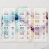 Blaue lila Goldfolienbroschüre (Rückseite)