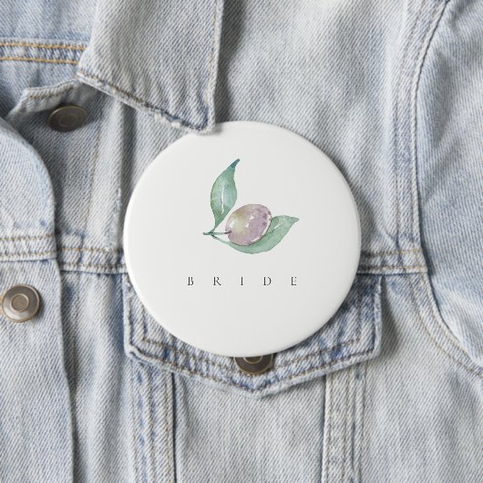 BLAUE LILA GREEN WATERCOLOR FOLIAGE OLIVENBRÜCKE BUTTON (Beispiel)