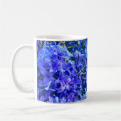 Blaue lila Lila romantisch blau lila Blume Kaffeetasse (Links)