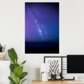 Blaue Lila Milchstraße Poster (Heimbüro)