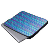 Blaue Lila Mischung Laptopschutzhülle (Vorne Knopf)
