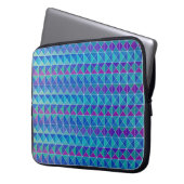 Blaue Lila Mischung Laptopschutzhülle (Vorderseite Links)