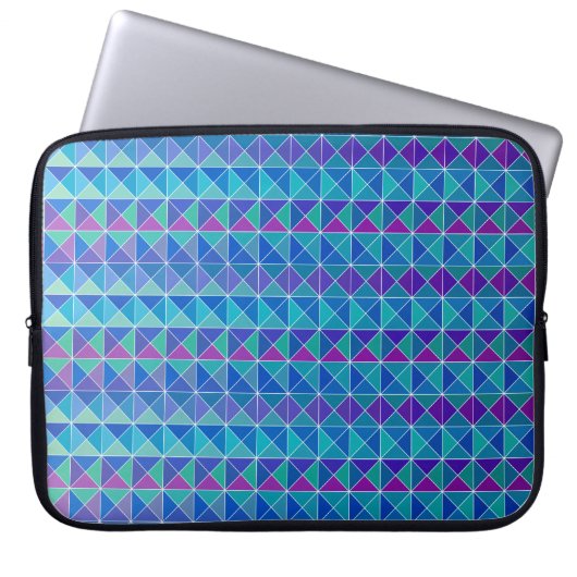 Blaue Lila Mischung Laptopschutzhülle (Vorderseite)