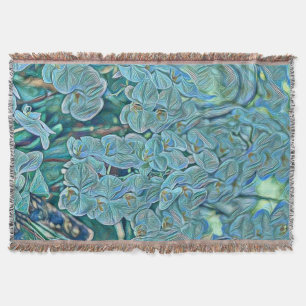 Blaue lila niedliche Orchideen-Blume Decke