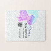 Blaue lila Pastelkugel Puzzle (Horizontal)
