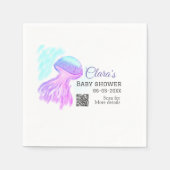 Blaue lila Pastelkugel Serviette (Vorderseite)