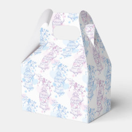 Blaue lila-rosa Vogelkäfig-Gastgeschenk Hochzeit Geschenkschachtel