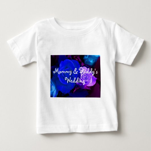 Blaue Lila Rose Baby T-shirt (Vorderseite)