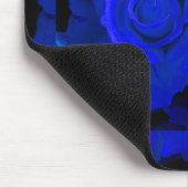 Blaue Lila Rose Mousepad (Ecke)