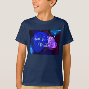 Blaue Lila Rose T-Shirt