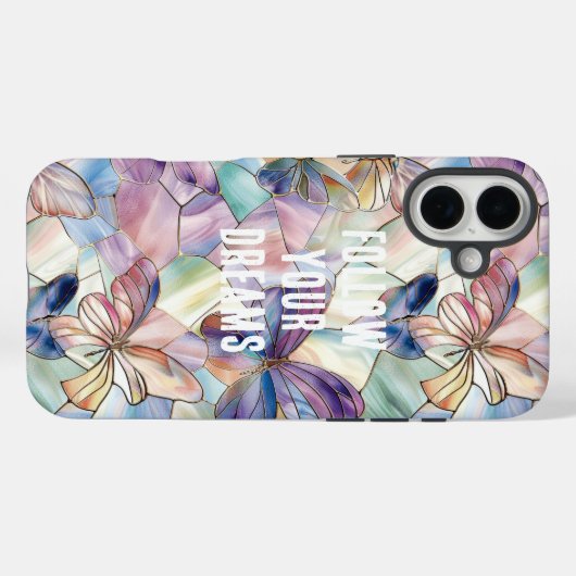 Blaue Lila Schmetterlinge Case-Mate iPhone Hülle (Rückseite (Horizontal))