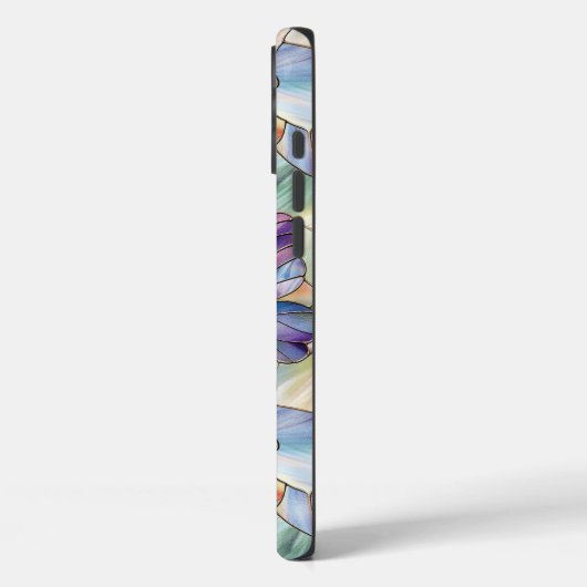 Blaue Lila Schmetterlinge Case-Mate iPhone Hülle (Rückseite / Links)