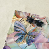 Blaue Lila Schmetterlinge Strandtuch (Beispiel)