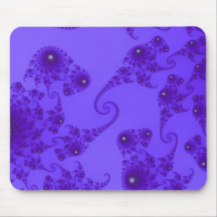 Blaue Lila-Seepferdherde-Mauspad Mousepad