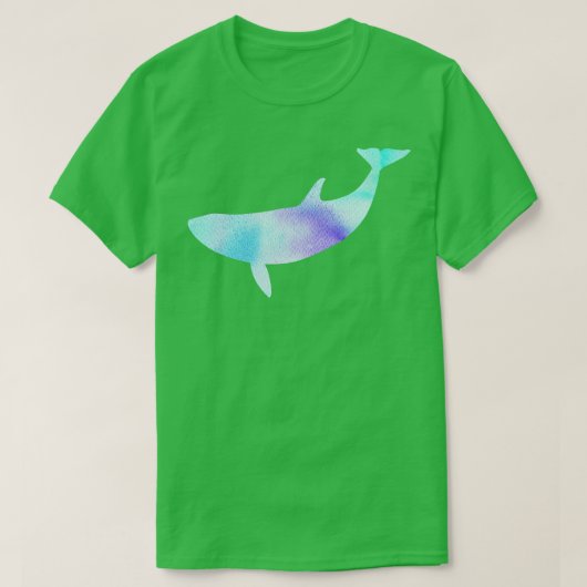 Blaue lila Silhouette T-Shirt (Design vorne)