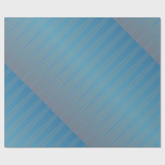 Blaue Lila Streifen Moderne Geometrie Abstrakt Geschenkpapier (Flach)