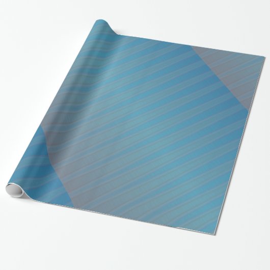 Blaue Lila Streifen Moderne Geometrie Abstrakt Geschenkpapier (Ungerollt)