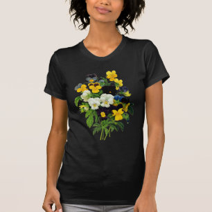 Blaue Lila und Gelbe Stiefmütterchen von Redoute T-Shirt