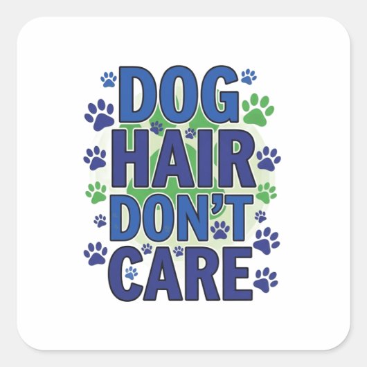 Blaue, lila und grüne Hundepapierdrucke Quadratischer Aufkleber (Vorderseite)