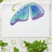 Blaue, lila und magentarote geschirrtuch (Gefaltet)