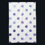 Blaue Lila Violett Metallische Imitate Foil Polka  Handtuch<br><div class="desc">Verwenden Sie unsere coole Vorlage, Kunstwerke, Fotos, Grafiken oder Illustrationen, fügen Sie dann einen Namen, Text, Zitat oder Monogramm hinzu, um Ihr eigenes individuelles oder  monogrammatisches Tuch zu erstellen. Klicken Sie auf "Anpassen!". -Taste, um es vollständig anzupassen. Diese Geschirrtücher oder Tücher sind großartige Geschenke für Männer, Frauen und Kinder (und...</div>