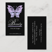 Blaue/lila Visitenkarte (Vorne/Hinten)